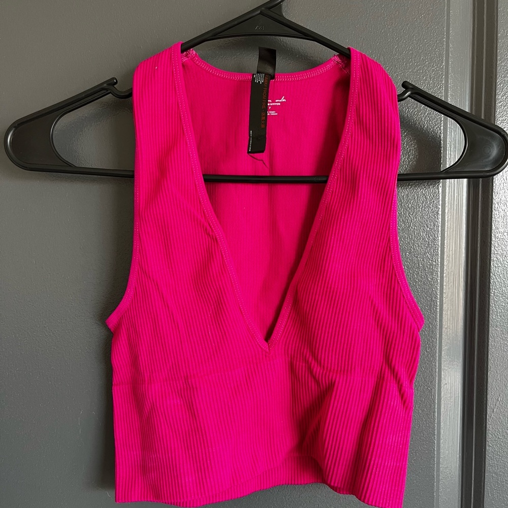 Urban Outfitters Pink Crop Tank Top